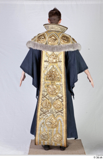  Photos Medieval Monk in Gold suit 1 Medieval Monk Medieval clothing a pose gold habit whole body 0005.jpg